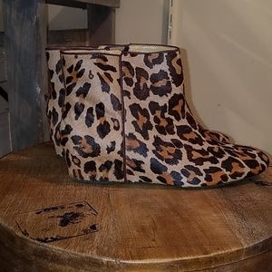 Nine west animal print booties